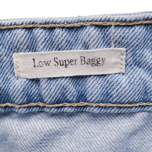 COTTON ON Low Rise Super Baggy Jeans in Breeze Blue Size 30 - Picture 9 of 16